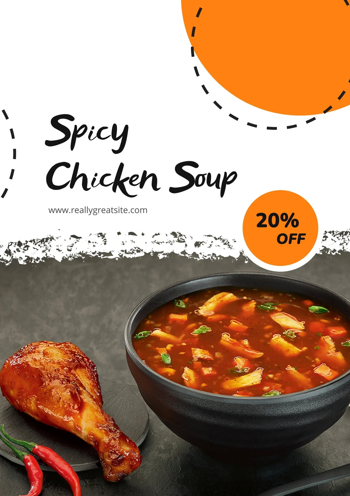 Food Restaurant Social Media Poster template